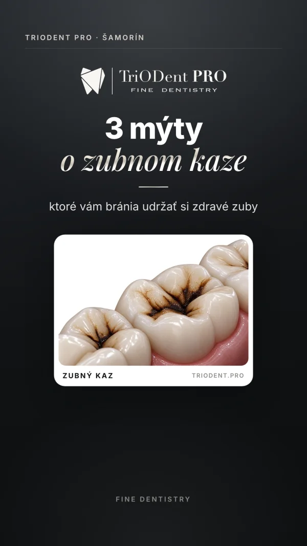Сторис стоматологической клиники Triodent - мифы о кариесе, обложка